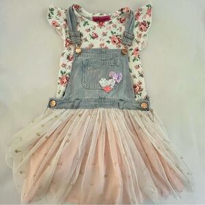 Betsy Johnson Rose Overall Dress
